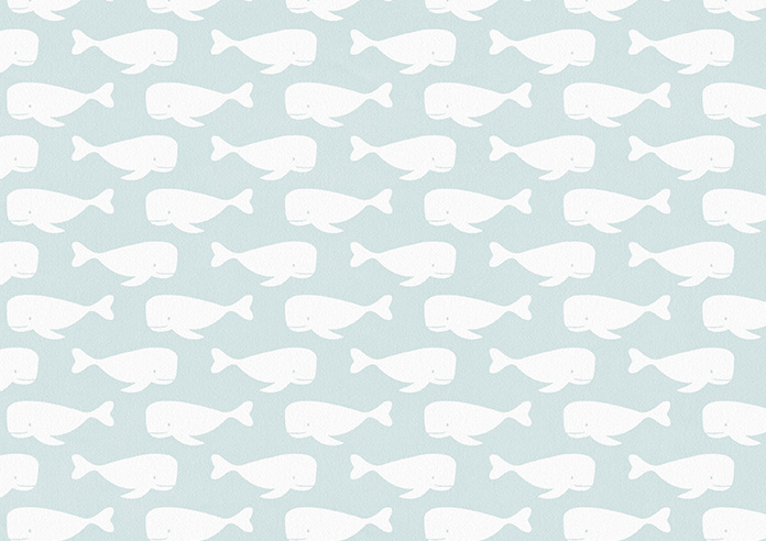 Whaling Around, Aqua - Roman Blind - Image 7